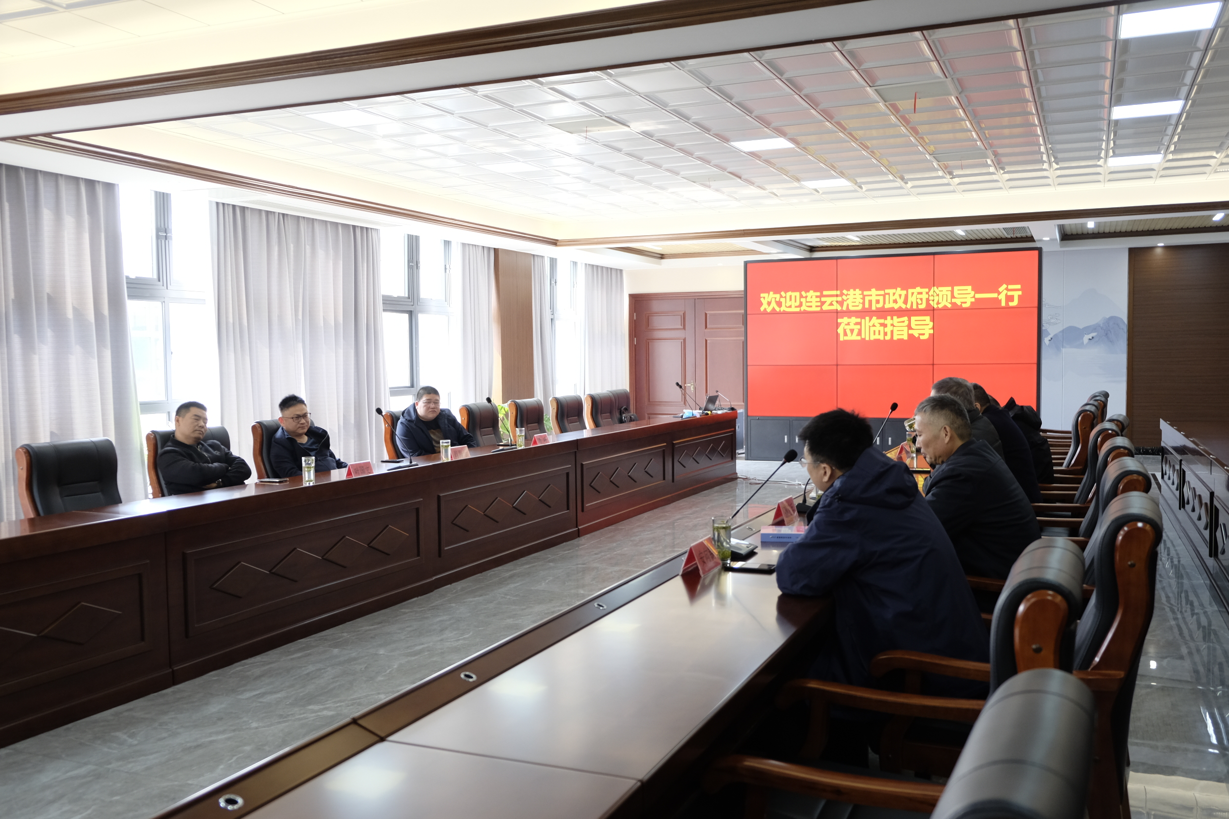 Sun Jinghai, Deputy Director of Lianyungang Municipal People's Government Office, and his delegation visited our company.